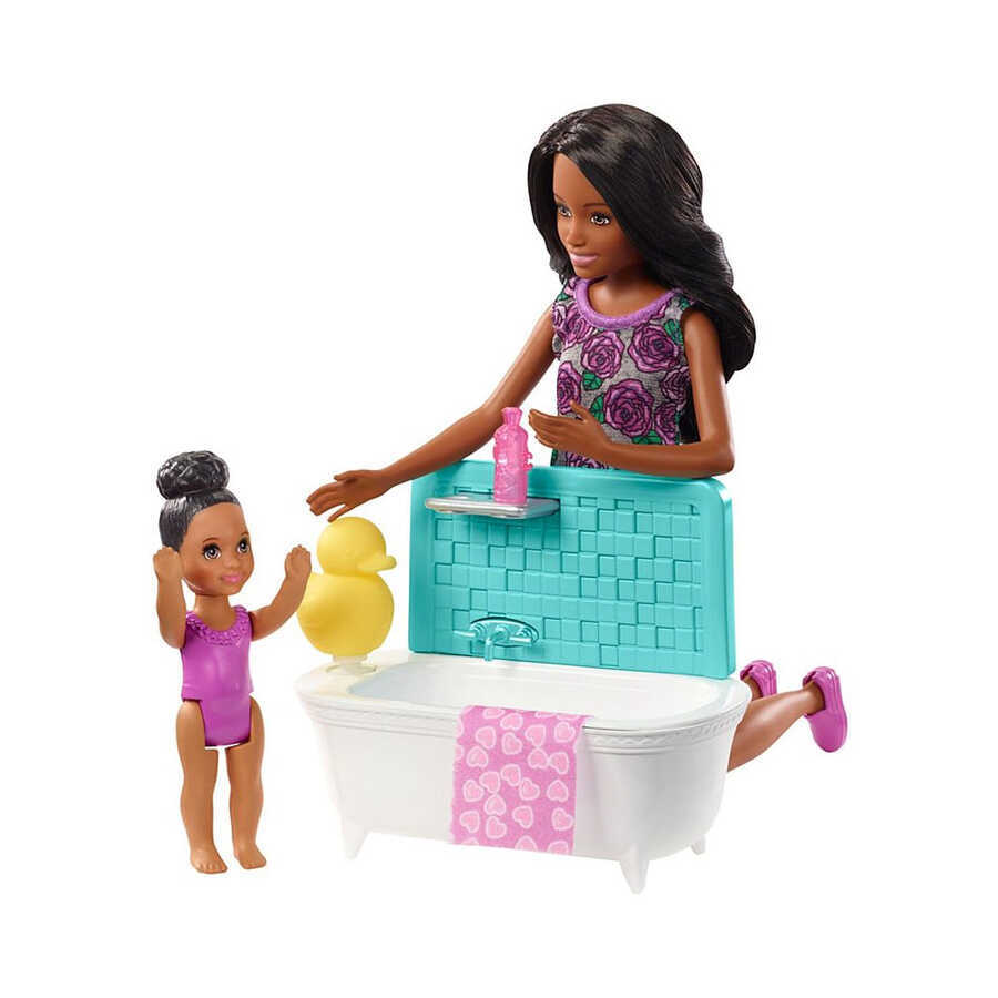 Barbie Bebek Bakıcısı Banyo Aksesuarları - 2 