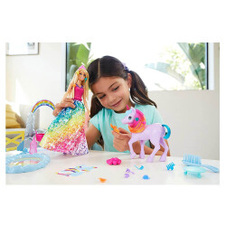 Barbie Dreamtopia Bebek ve Tek Boynuzlu At GTG01 - 7