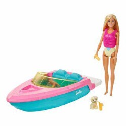 Barbie Bebek ve Teknesi Oyun Seti GRG30 - Barbie