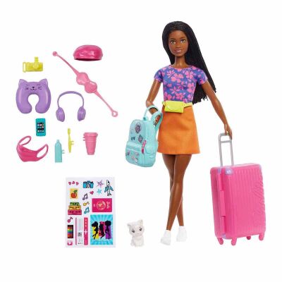 Barbie Brooklyn Seyahatte Bebeği ve Aksesuarları HGX55 - 3