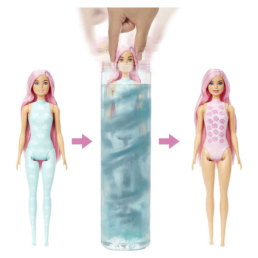Barbie Color Reveal Renk Değiştiren Sürpriz Barbie Yağmura Hazır Bebekler HDN71