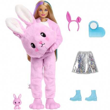 Barbie Cutie Reveal Tatlı Tavşan Peluş Kostümlü Bebek