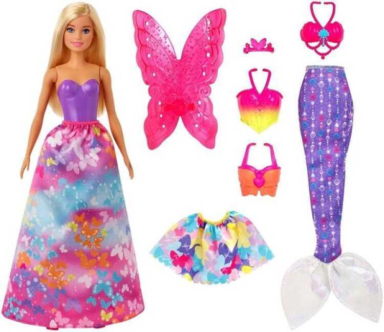 Barbie Dreamtopia Dönüşen Prenses Bebek Oyun Seti