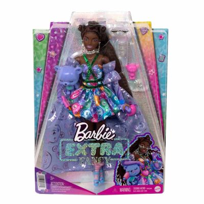 Barbie Extra Fancy - Mor Kostümlü Bebek Hhn13 - 4