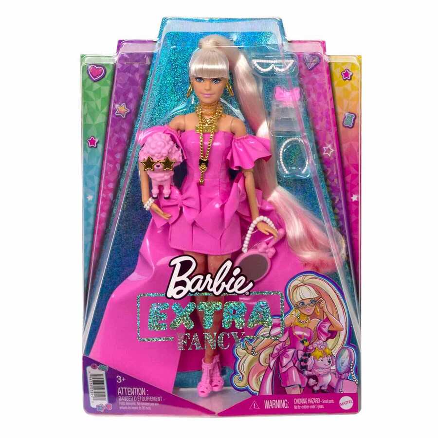 Barbie Extra Fancy - Pembe Kostümlü Bebek HHN12