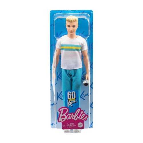 Barbie Ken 60. Yıl Bebeği Beyaz Tişörtlü