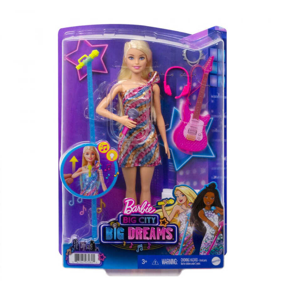 Büyük Şehir, Büyük Hayaller Serisi Barbie Malibu Şarkıcı Bebek GYJ23