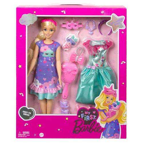 Barbie İlk Bebeğim Delüks Bebek Oyun Seti HMM66