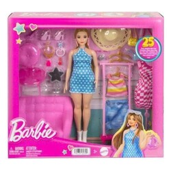 Barbie`nin Kıyafet ve Aksesuar Askısı Oyun Seti Hpl78 - 1