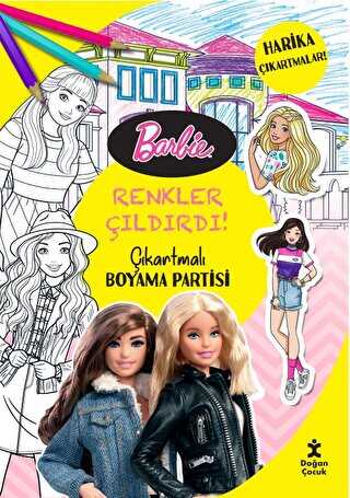 Barbie - Renkler Çıldırdı! Çıkartmalı Boyama Partisi