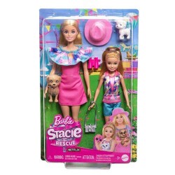 Barbie & Stacie To The Rescue Barbie Ve Stacie Kız Kardeşler İkili Set Hrm09 - Barbie