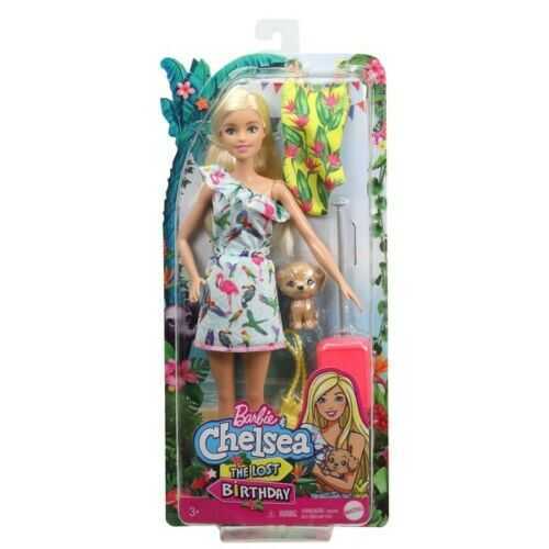 Barbie ve Chelsea Kayıp Doğum Günü Bebek ve Aksesuar Tropik Elbise GRT86-GRT87