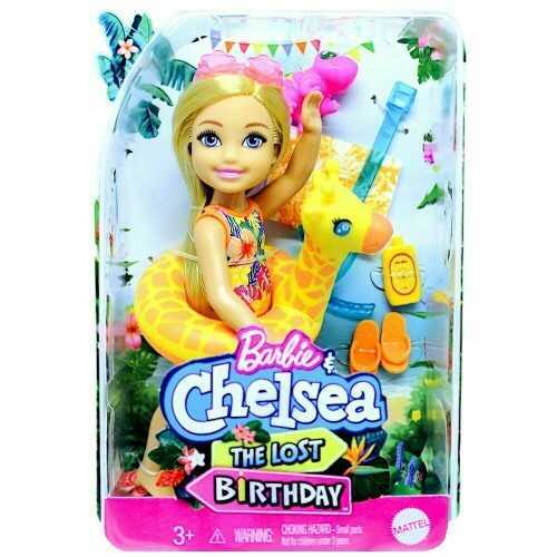 Barbie ve Chelsea Kayıp Doğum Günü Oyun Setleri Zürafa Simitli GRT80-GRT81