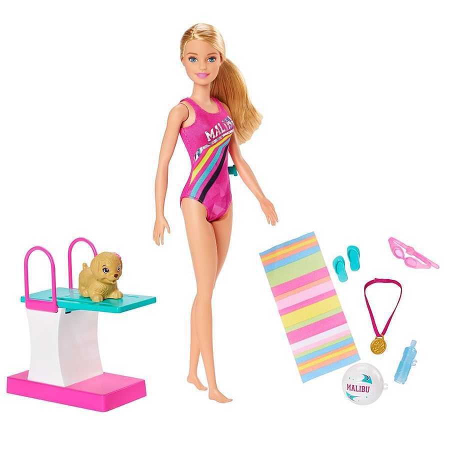Barbie Yüzücü Oyun Seti