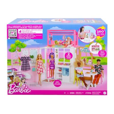 Barbie`Nin Taşınabilir Portatif Evi Hcd47 - 1
