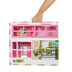 Barbie`Nin Taşınabilir Portatif Evi Hcd47 - 3