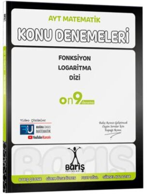 AYT Matematik Fonksiyon Logaritma Dizi Konu Denemeleri - 1