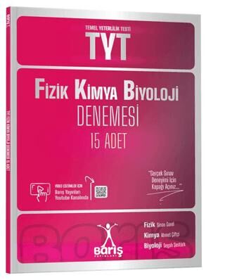 Barış Yayınları Barış Yayınları TYT Fizik Kimya Biyoloji FKB Denemesi 15 Adet - 1