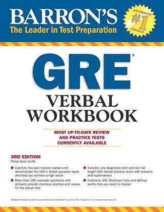 Barron`s GRE Verbal Workbook