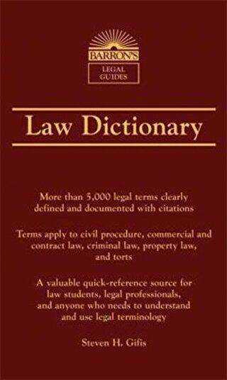 Barron`s Law Dictionary