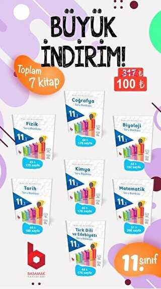 Basamak Yayınları 11. Sınıf Soru Bankası Seti 7 Kitap - Basamak Yayınları