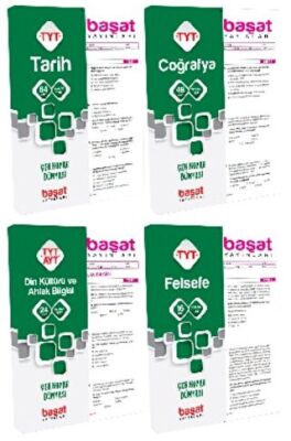 Başat Yayınları TYT Tarih Coğrafya Din Kültürü ve Ahlak Bilgisi Felsefe Çek Kopar Yaprak Test Seti - 1