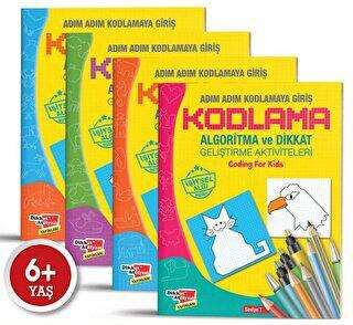Algoritma Temelli Adım Adım Kodlama 4`lü Set kapağı