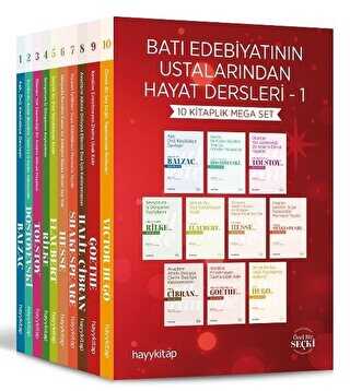 Batı Edebiyatının Ustalarından Hayat Dersleri - 1 10 Kitap - Hayykitap