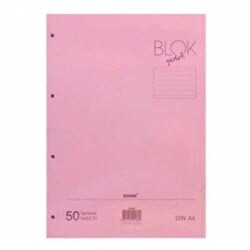 Bayındır Pembe Kolej Yedeği Çizgili A4 50 Yaprak - Bayındır