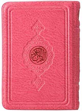 Büyük Cep Boy Kur`an-ı Kerim Pembe Renk, Kılıflı, Mühürlü - 1