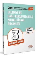 Editör Yayınevi Belediye ve Bağlı Kuruluşları İle Mahalli İdare Birlikleri 4. Grup GYS - ÜDS Tamamı Çözümlü Deneme Sınavı - Editör Yayınevi