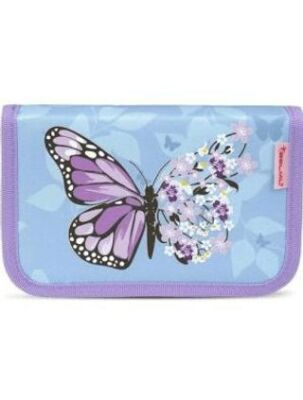 Belmil Purple Blue Butterfly Pencil Case 335-72 - 1