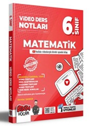 6. Sınıf Matematik Video Ders Notları Konu Anlatımı - Benim Hocam Yayınları