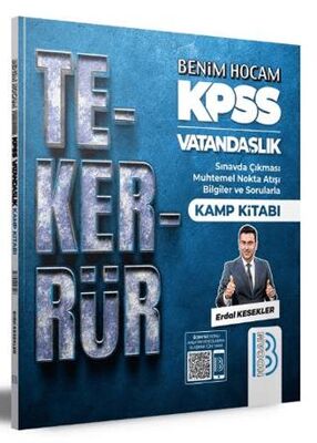 Benim Hocam Yayınları 2024 KPSS Vatandaşlık Tekerrür Kamp Kitabı