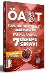 ÖABT Türk Dili ve Edebiyatı Öğretmenliği Tamamı Çözümlü 7`li Fasikül Deneme - Benim Hocam Yayınları