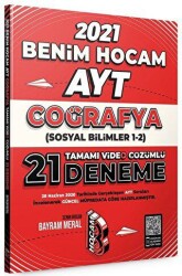 AYT Coğrafya Tamamı Video Çözümlü 21 Deneme Sınavı - Benim Hocam Yayınları