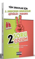 Tüm Sınavlar İçin 2. Dereceden Denklemler - Eşitsizlik - Parabol 2 Soru 2 Çözüm Fasikülü Pragmatik Serisi - Benim Hocam Yayınları