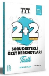 YKS TYT Tarih 2+2 Soru Destekli Özet Ders Notları - Benim Hocam Yayınları