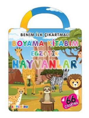 Benim İlk Çıkartmalı Boyama Kitabım – Egzotik Hayvanlar - 1