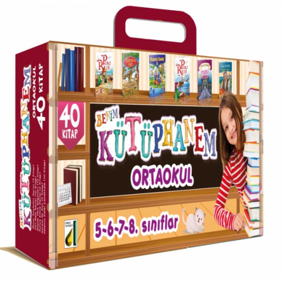 Damla Yayınevi Benim Kütüphanem Ortaokul - 5.6.7.8. Sınıflar 40 Kitap - Damla Yayınevi
