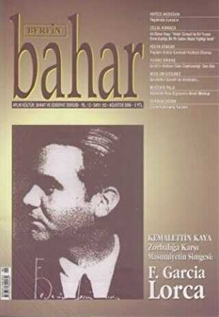 Berfin Bahar Aylık Kültür, Sanat ve Edebiyat Dergisi Sayı: 102