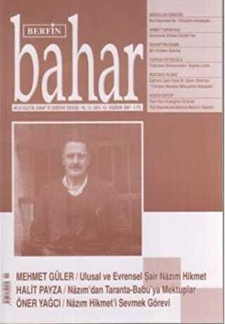 Berfin Bahar Aylık Kültür, Sanat ve Edebiyat Dergisi Sayı: 112