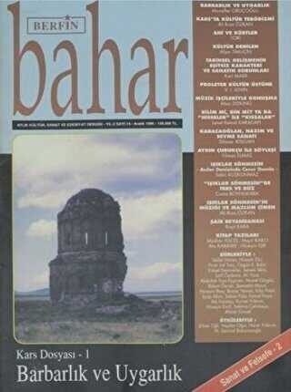 Berfin Bahar Aylık Kültür Sanat ve Edebiyat Dergisi Sayı: 14 Aralık 1996