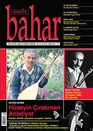 Berfin Bahar Aylık Kültür, Sanat ve Edebiyat Dergisi Sayı: 182