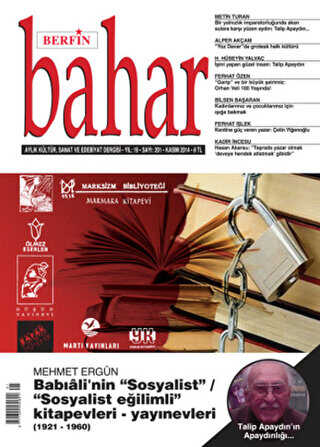 Berfin Bahar Aylık Kültür, Sanat ve Edebiyat Dergisi Sayı: 201