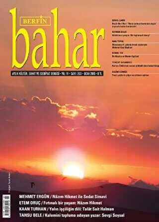 Berfin Bahar Aylık Kültür, Sanat ve Edebiyat Dergisi Sayı: 203