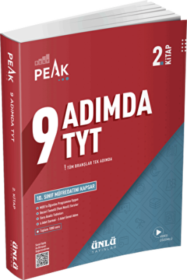 Ünlü Yayınları Best Peak 9 Adımda TYT Soru Bankası 2. Kitap - 1
