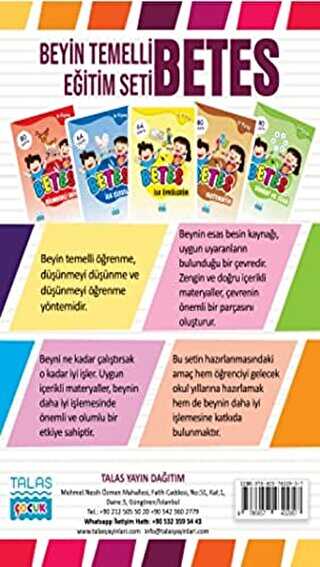 Beyin Temelli Eğitim Seti - Betes 5 Kitap Takım - Talas Yayınları