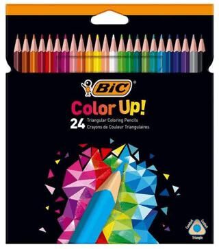 Bic Color Up Üçgen Kuru Boya Kalemi 24Lü Kutu - 1