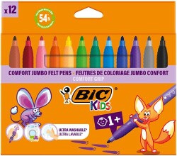 Bic Comfort Jumbo Keçeli Boya Kalemi 12 Renk - 2